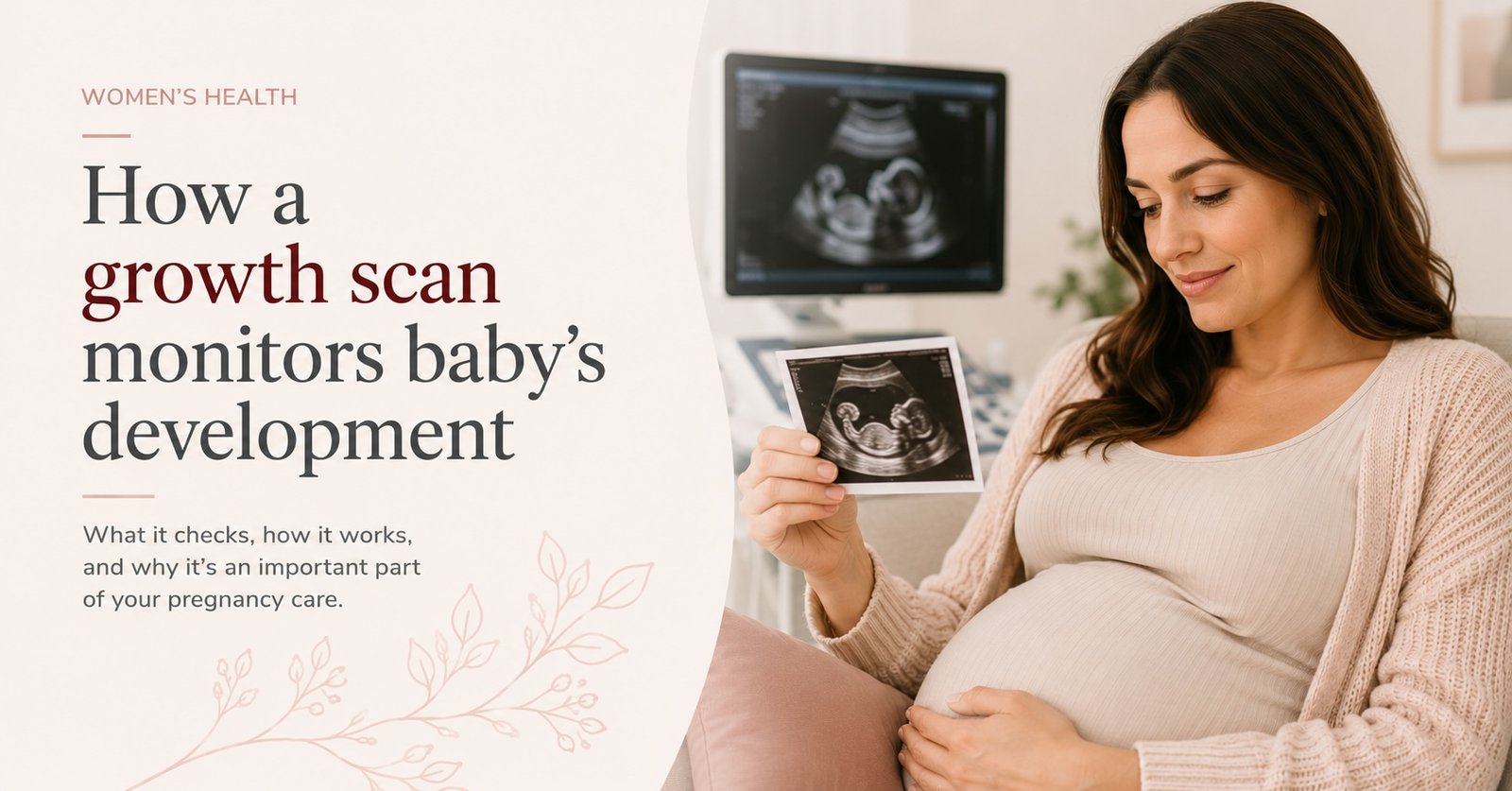Growth scan in pregnancy ultrasound monitoring baby development at Ovara Health Chelsea London