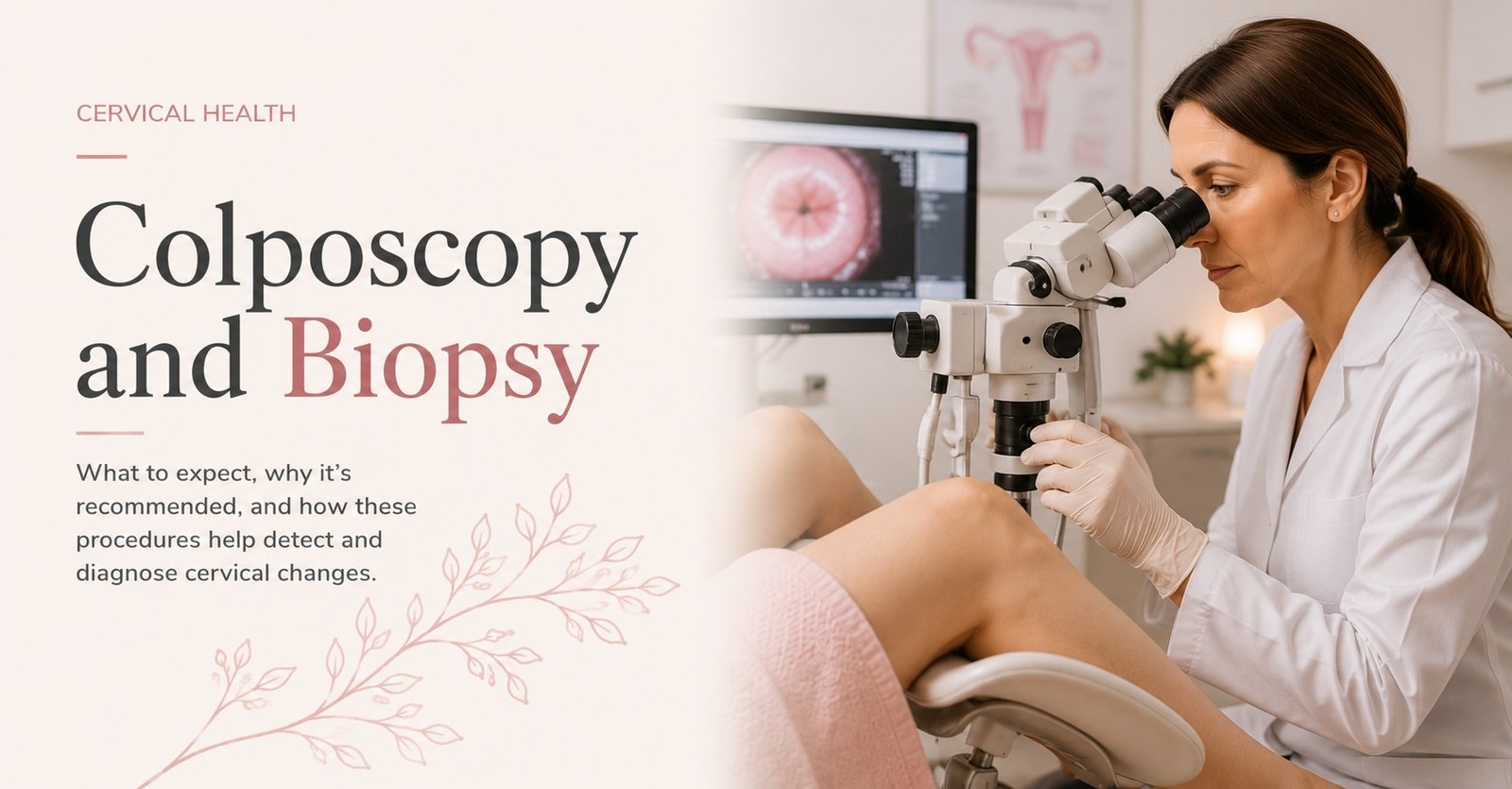 Colposcopy and biopsy consultation at Ovara Health private gynaecology clinic Chelsea London