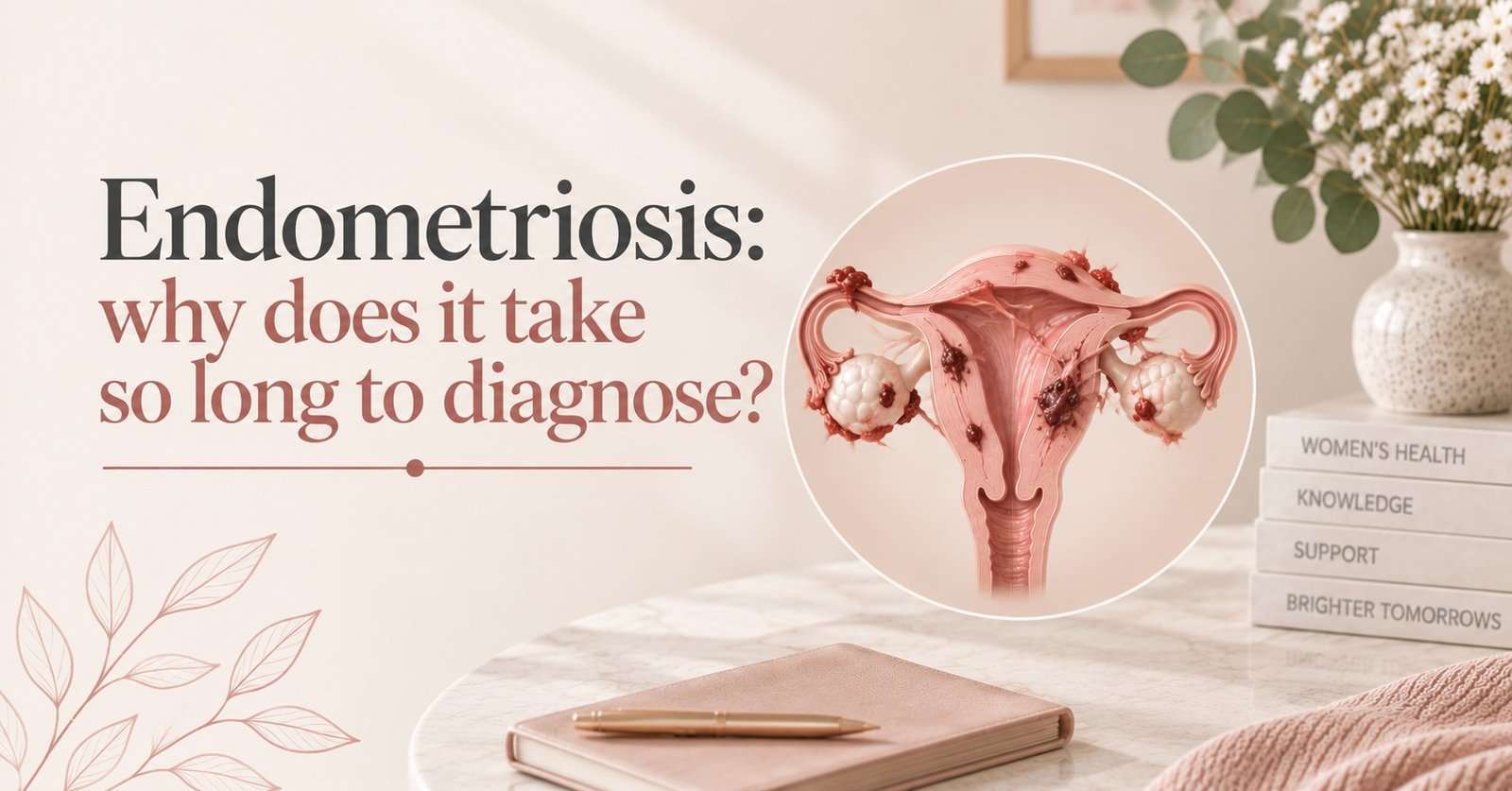 Consultant gynaecologist reviewing an ultrasound scan while discussing endometriosis diagnosis with a patient at Ovara Health in Chelsea